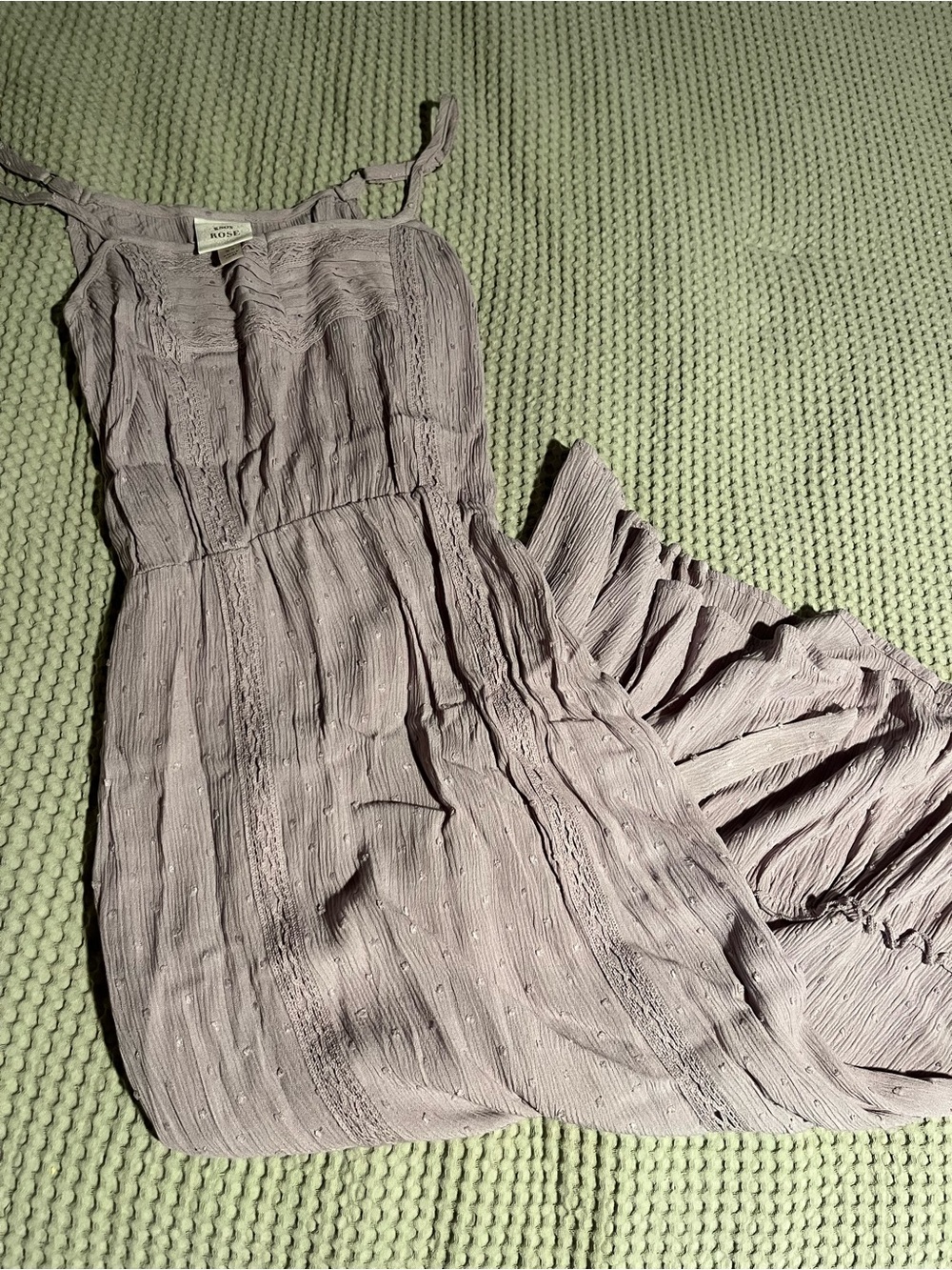 Knox Rose Lilac Crinkle Dress with Spaghetti Straps